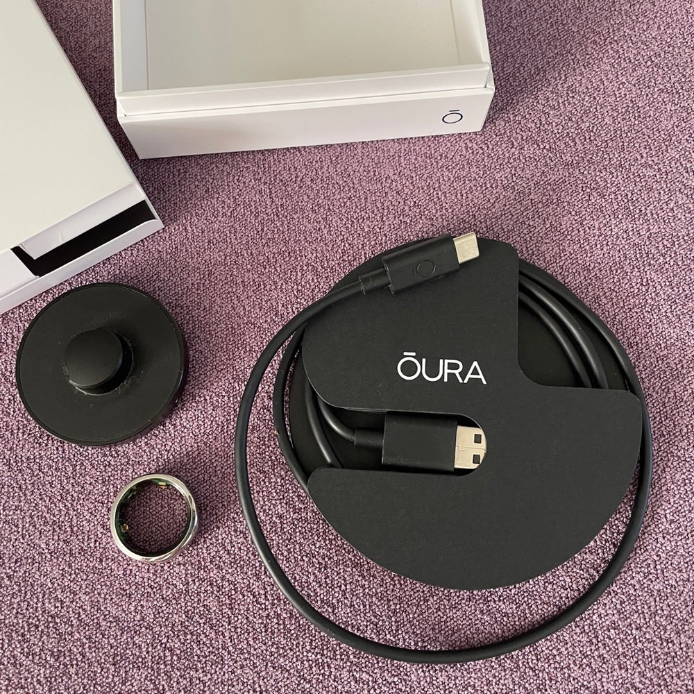 OURA ring gen3, silver, size 8